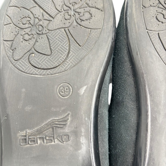 Dansko Black Nappa Opal Mary Jane Comfort Work Shoes Flats Sz EU 39 US 8.5 / 9 - Picture 10 of 11